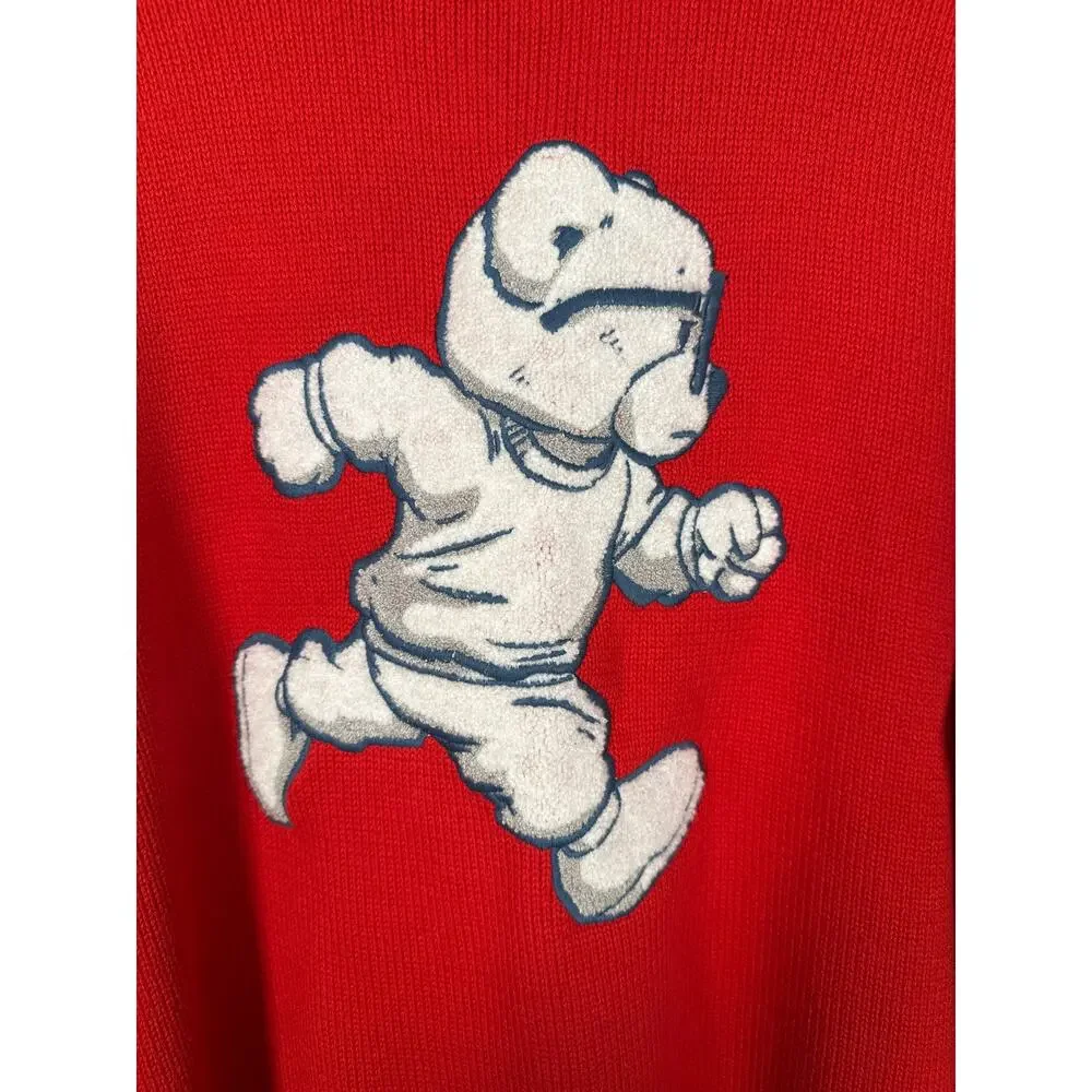 Hustle Gang Sweater Mens Size Large Varsity Embroidered Crewneck